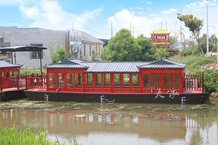 復(fù)古畫舫木船065