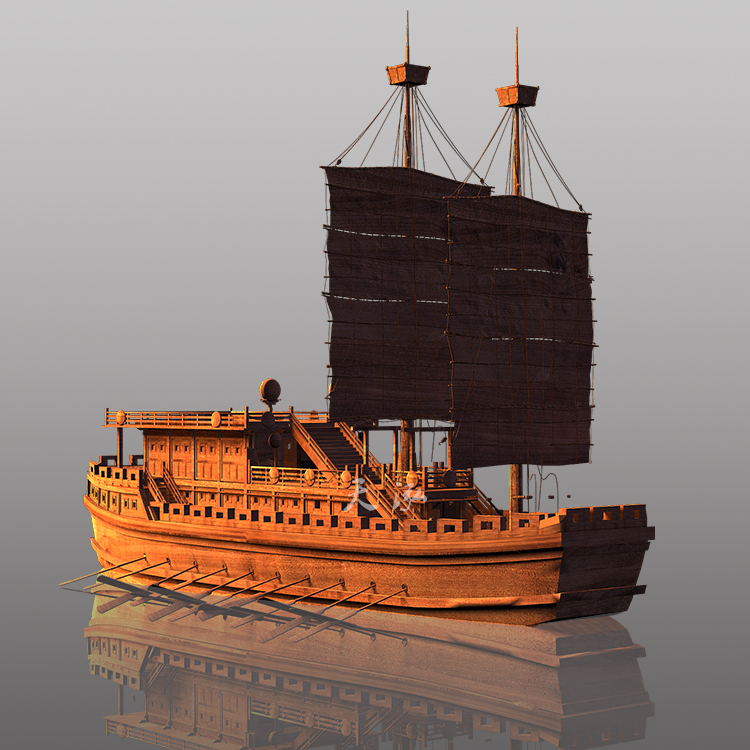 古代戰(zhàn)船  駛出大國風(fēng)采 歷經(jīng)傳承  更顯中華之魂 073