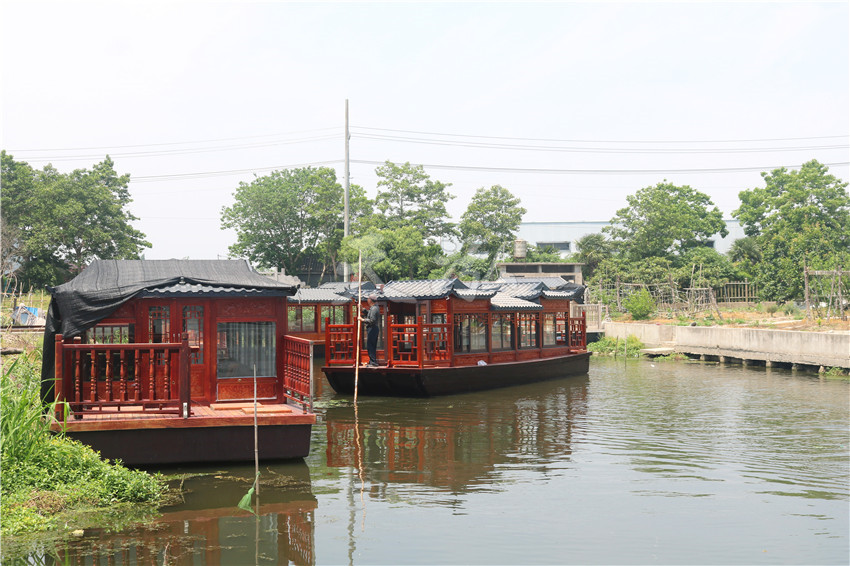 12米畫舫帶雅馬哈